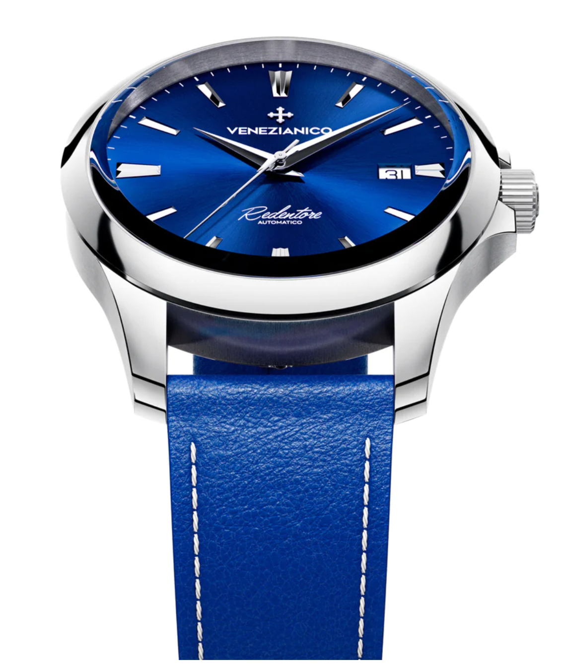 Venezianico Automatic Watch Blue Leather Redentore 40 1221502