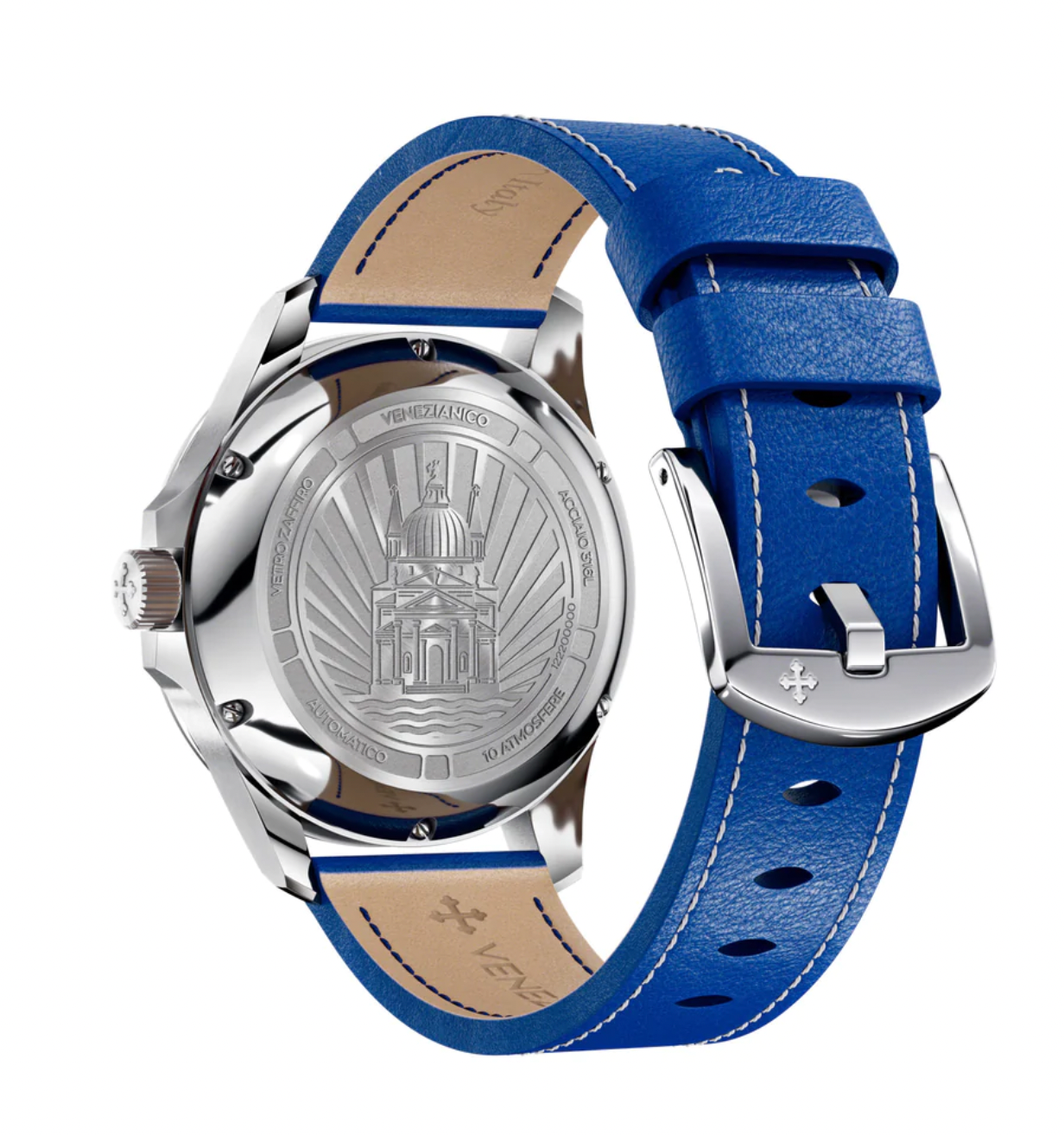 Venezianico Automatic Watch Blue Leather Redentore 40 1221502