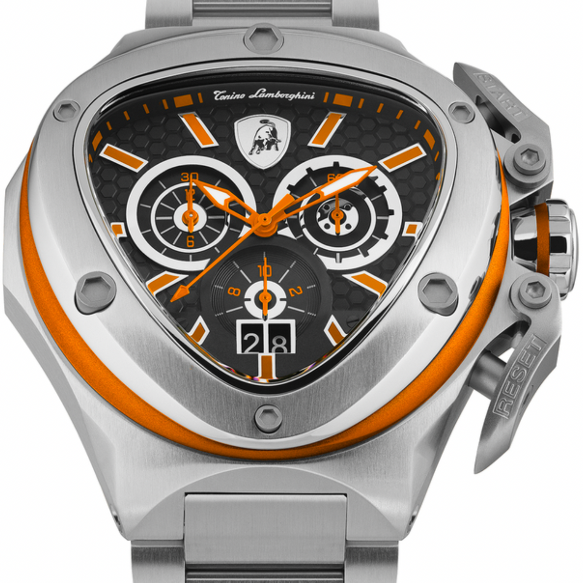 Tonino Lamborghini Spyder X SS Chronograph Date Steel Orange