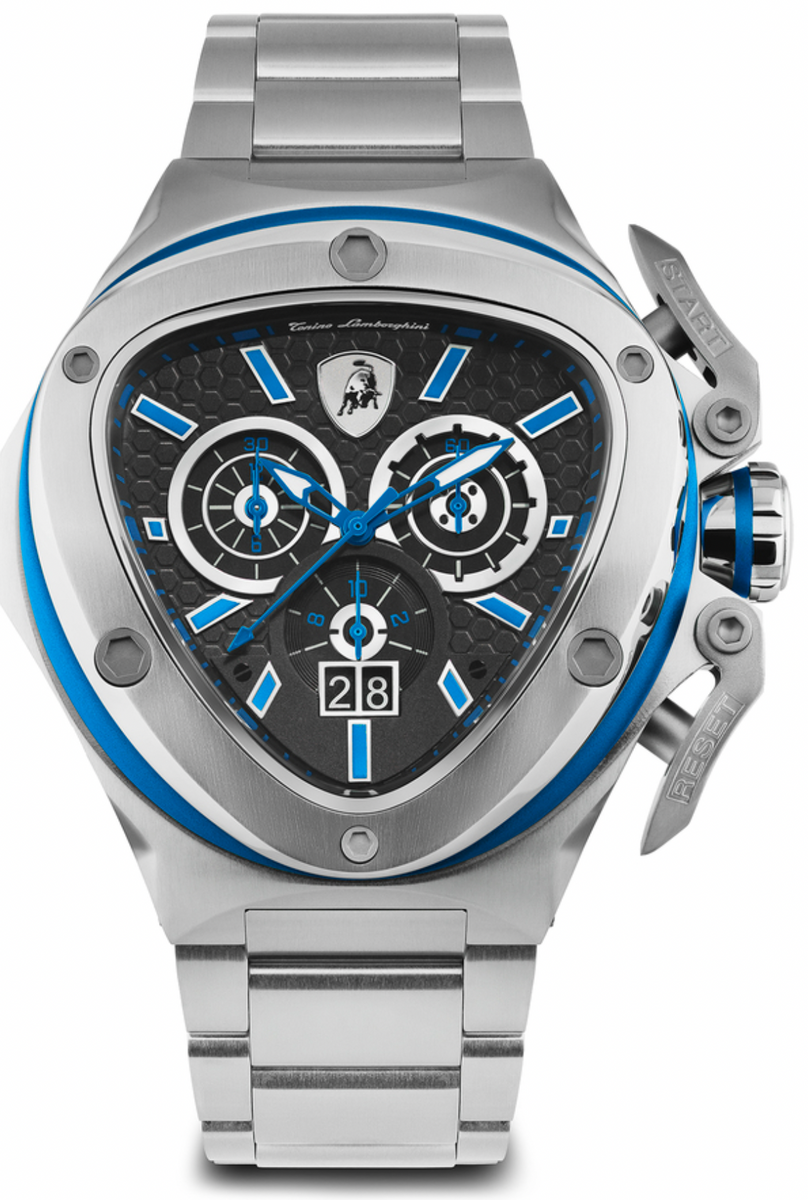 Tonino Lamborghini Spyder X SS Chronograph Date steel Blue Tonino Lamborghini Spyder X SS Chronograph Date steel Blue