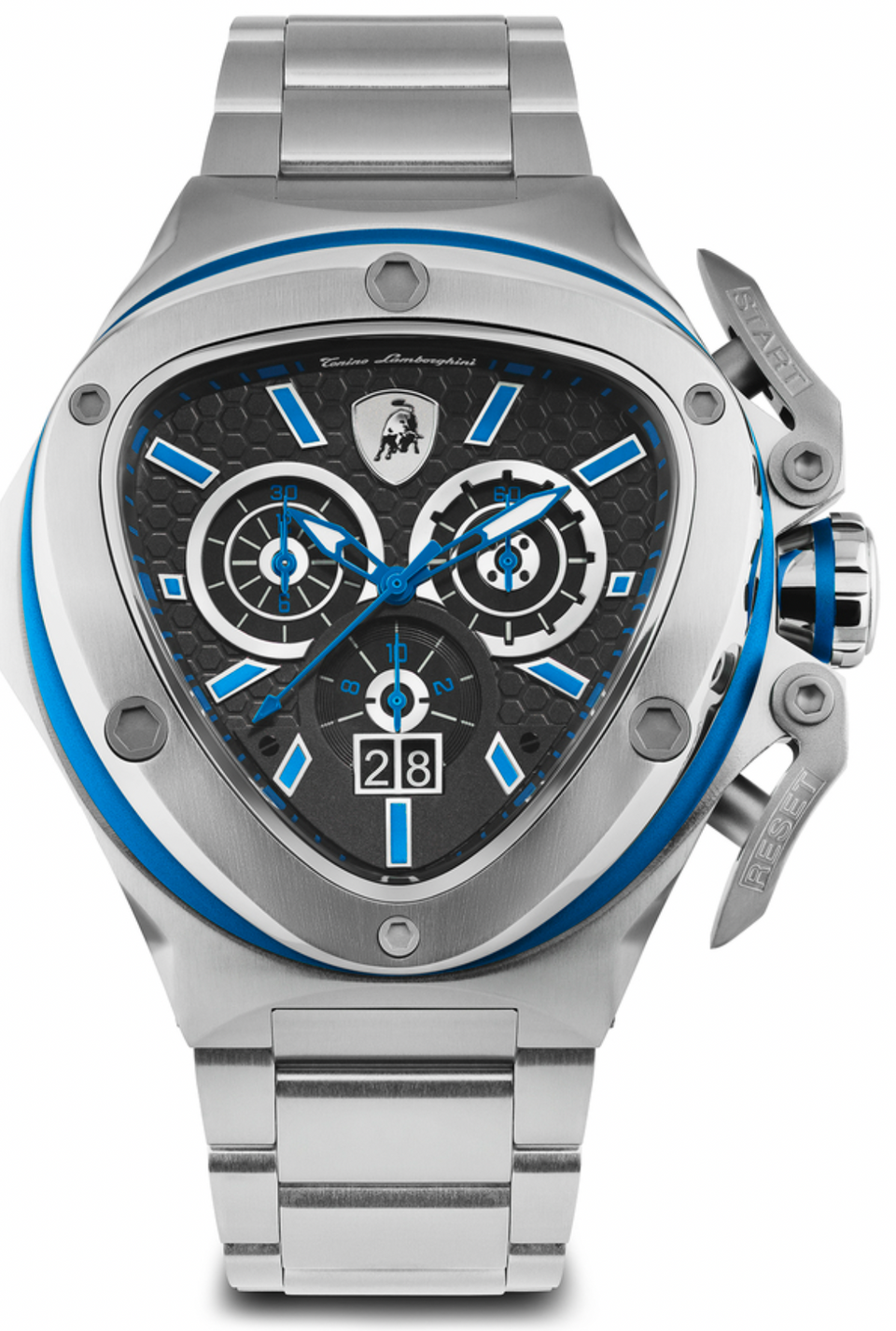 Tonino Lamborghini Spyder X SS Chronograph Date steel Blue