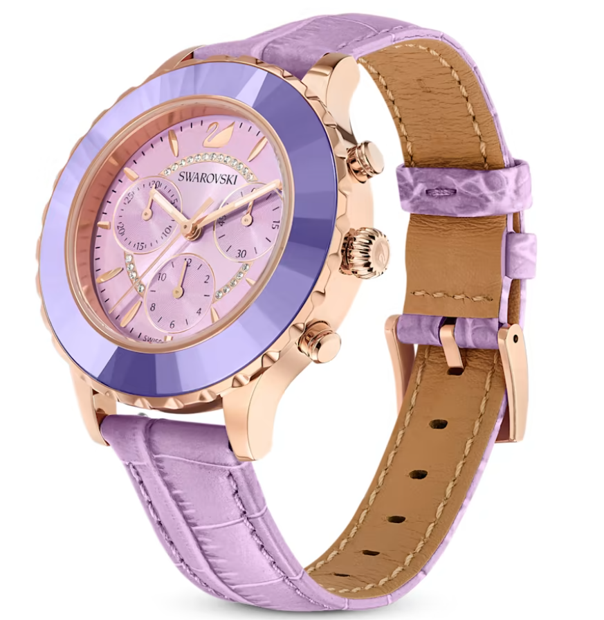 Swarovski purple watch outlet