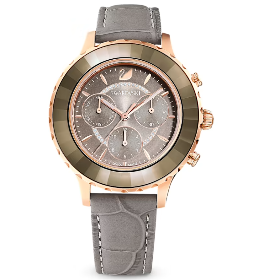 Swarovski Watch Octea Lux Chrono Grey 5452495 – Watches Crystals