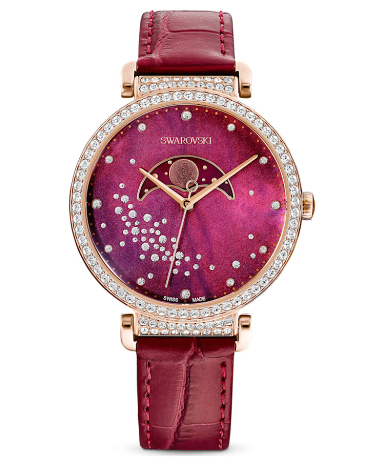 Swarovski red crystal discount watch