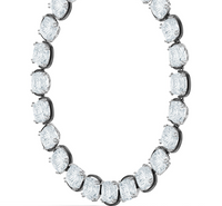 Square 2025 crystal necklace