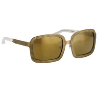 Thumbnail for Alexander Wang Sunglasses Rectangular Antique Brass AW16C1SUN