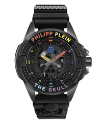 Thumbnail for Philipp Plein Mens Watch The Skull Black Rainbow PWAAA0621