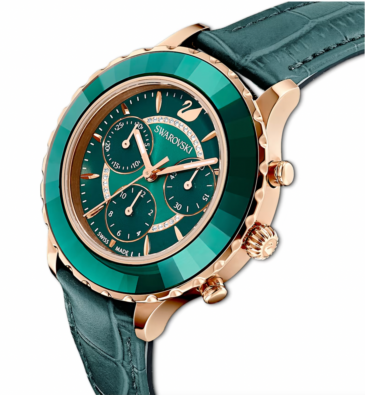 Swarovski Watch Octea Lux Chrono Green 5452498