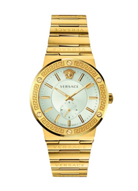 Thumbnail for Versace Watch Greca Logo Small Seconds Gold VEVI00520