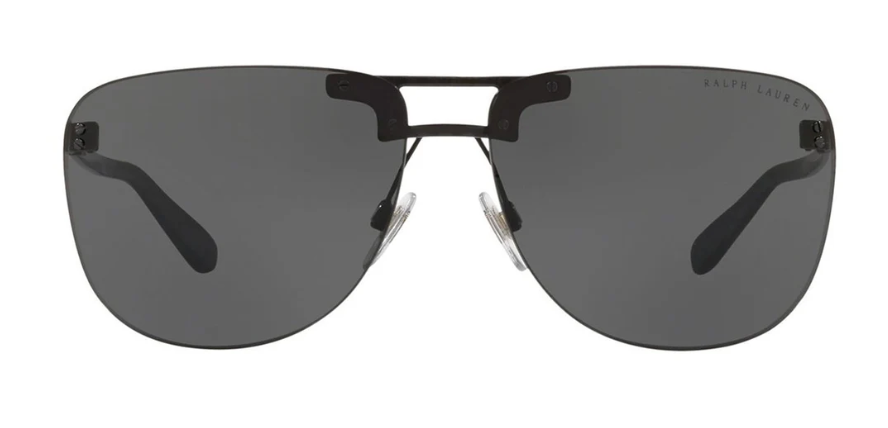 Ralph Lauren Men's Sunglasses Rimless Browline Black RL7062 570587