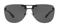 Thumbnail for Ralph Lauren Men's Sunglasses Rimless Browline Black RL7062 570587