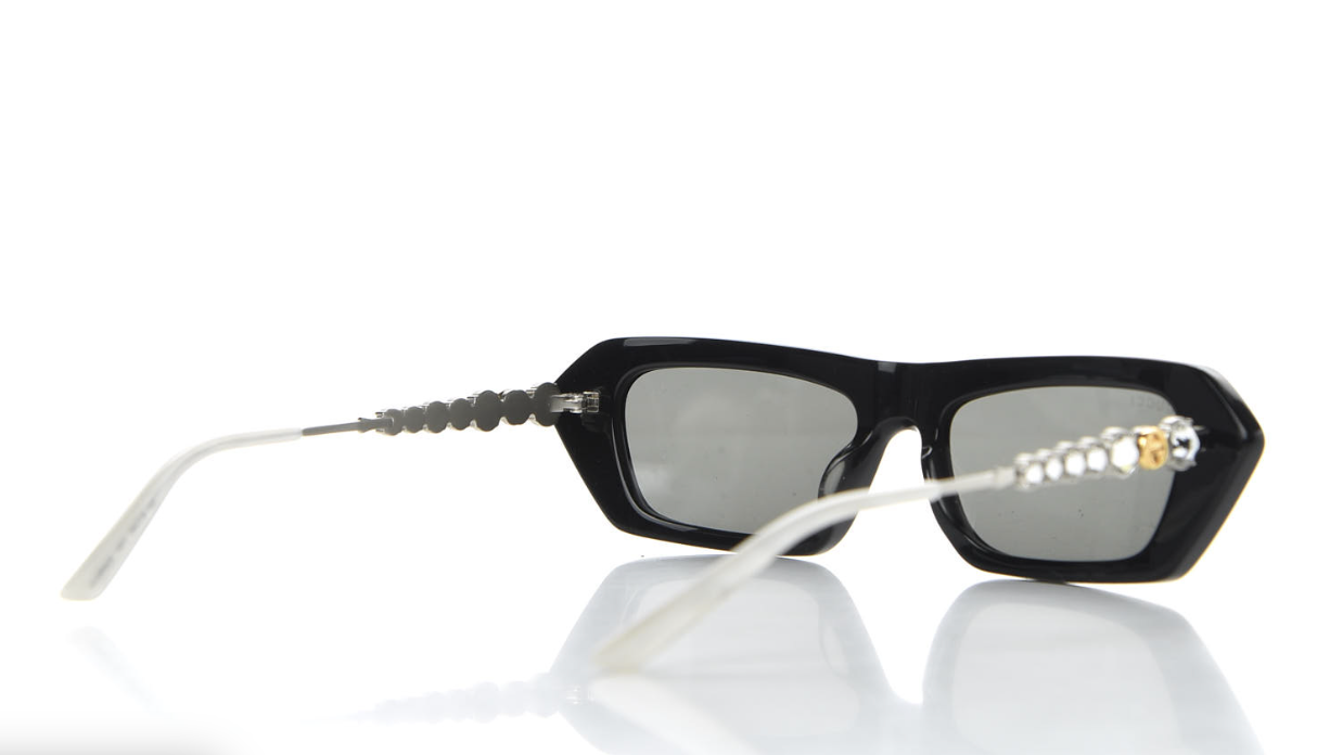 Gucci Women's Sunglasses Cat Eye Rectangle Black GG0642S-001 56