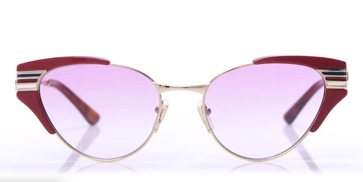 Gucci Women's Sunglasses Cat Eye Red GG0522S-004 55