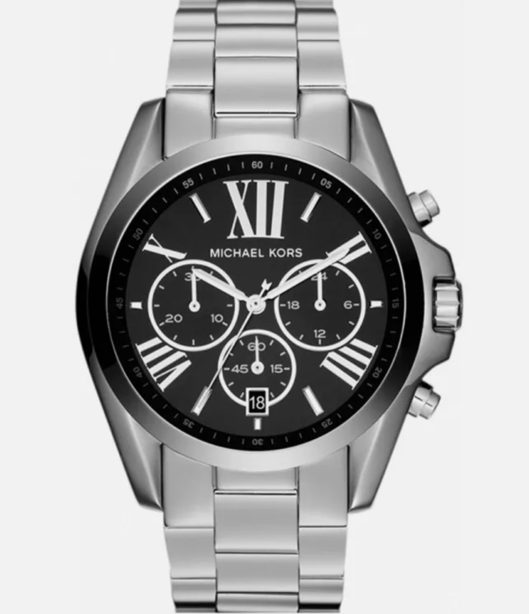 Michael Kors Watch Bradshaw Chronograph 43mm Black Silver MK5705