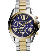Thumbnail for Michael Kors Watch Bradshaw Chronograph 43mm Blue Gold MK5976