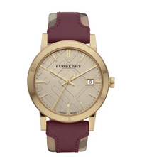 Thumbnail for Burberry Ladies Watch The City Check Gold BU9017