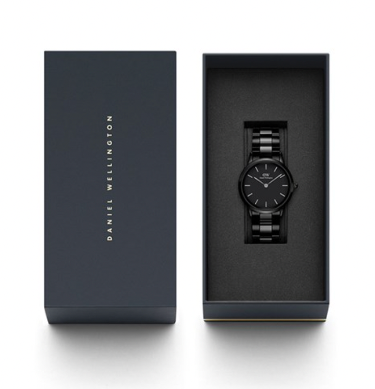 Daniel Wellington Men's Black Iconic Link Ceramic Watch DW00100414