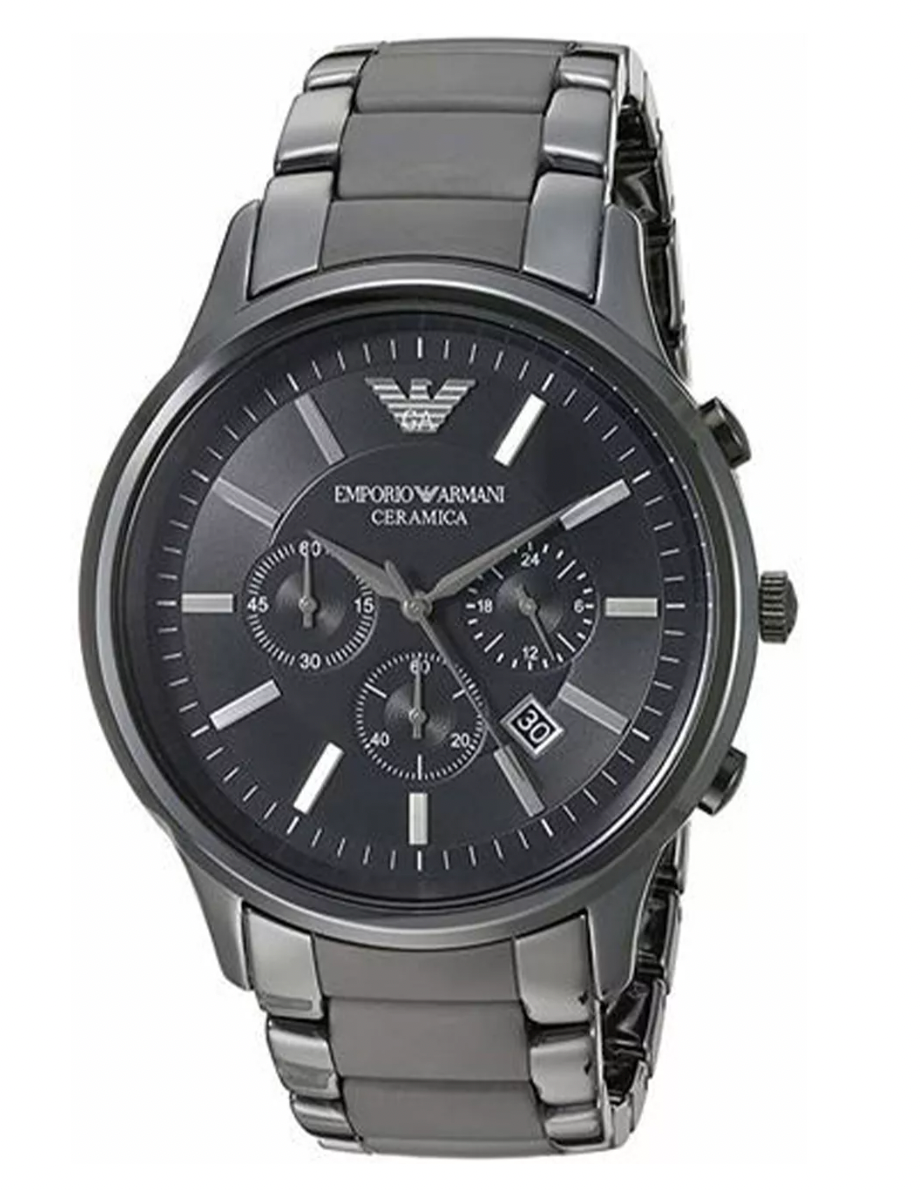 Emporio Armani Men's Chronograph Watch Ceramica Black AR1451
