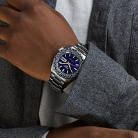 Thumbnail for Seiko Men's Watch 5 Sports Petrol Blue Checker Flag Special Edition SRPK65K1