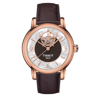 Thumbnail for Tissot Ladies Automatic Watch Heart Flower 35mm Powermatic 80 Brown T0502073711704