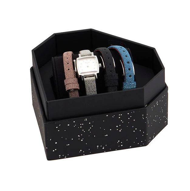 Tissot Ladies' Diamond Watch 20mm Lovely Square Festive Kit Silver