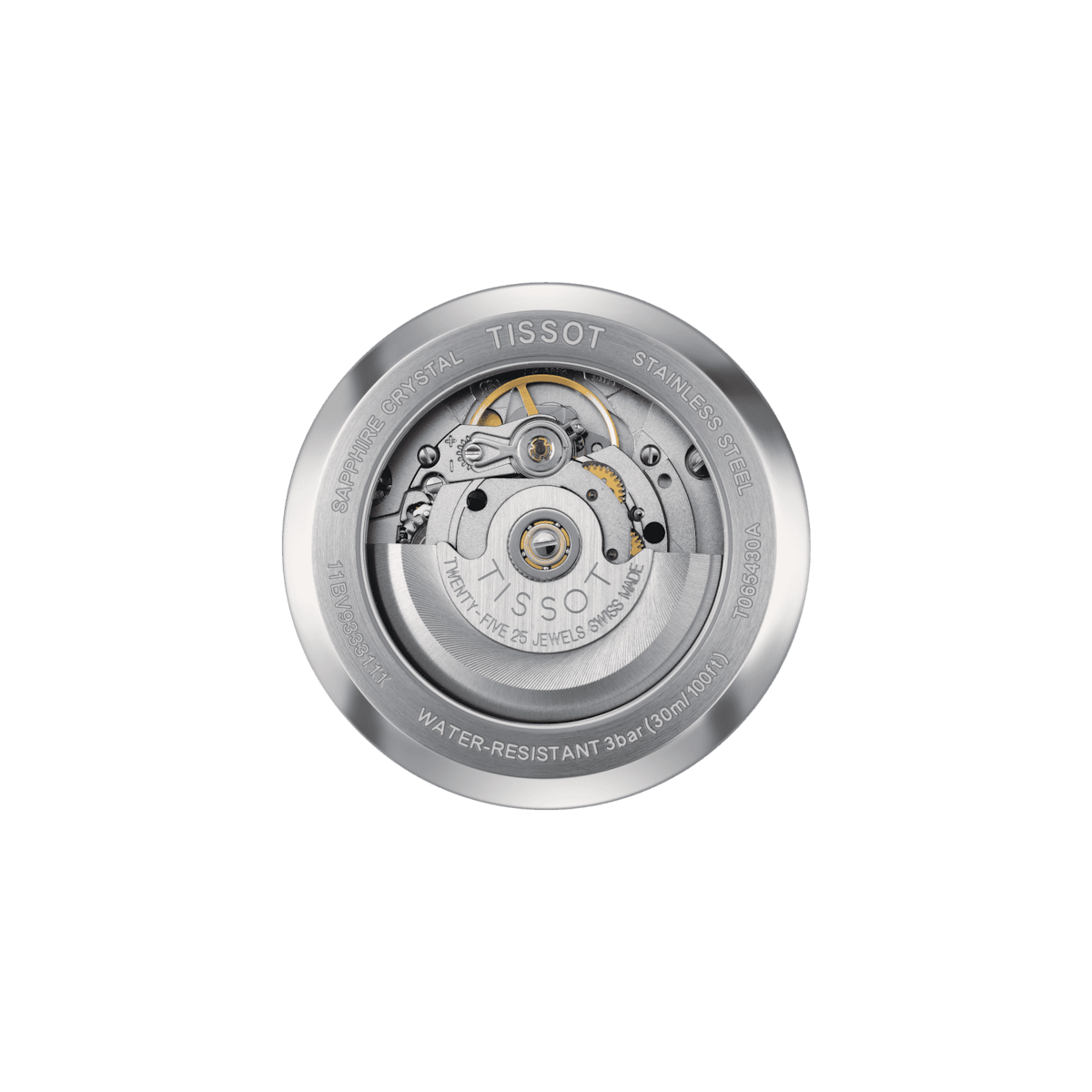 Tissot Men's Watch Automatics III T-Classic 39mm Silver Gold T0654302203100