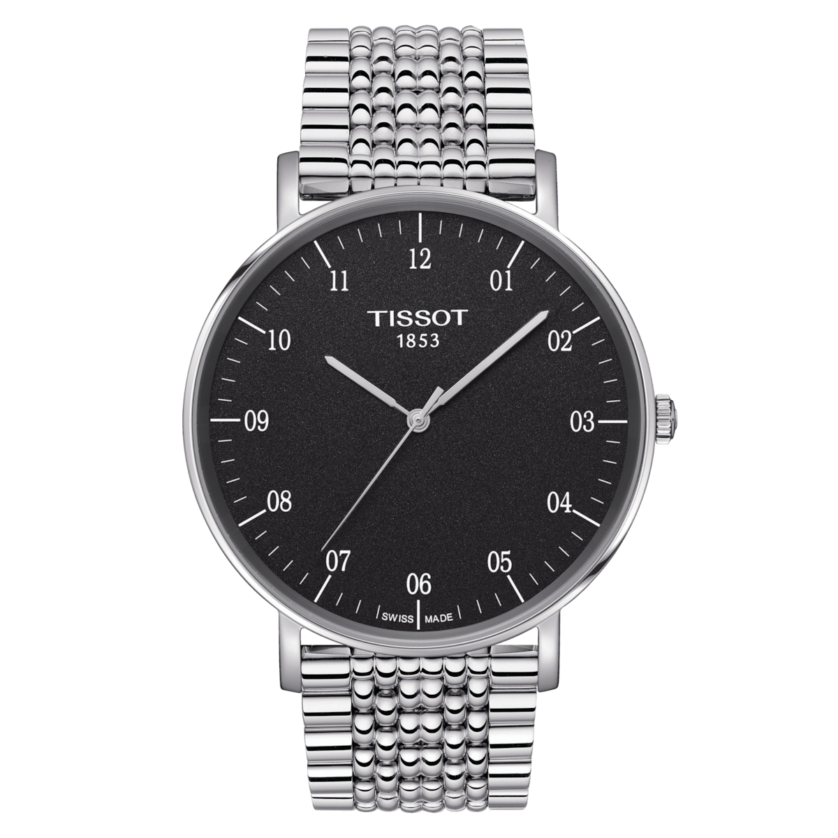 Tissot Men's Watch Everytime 42mm  Black Silver T1096101107700