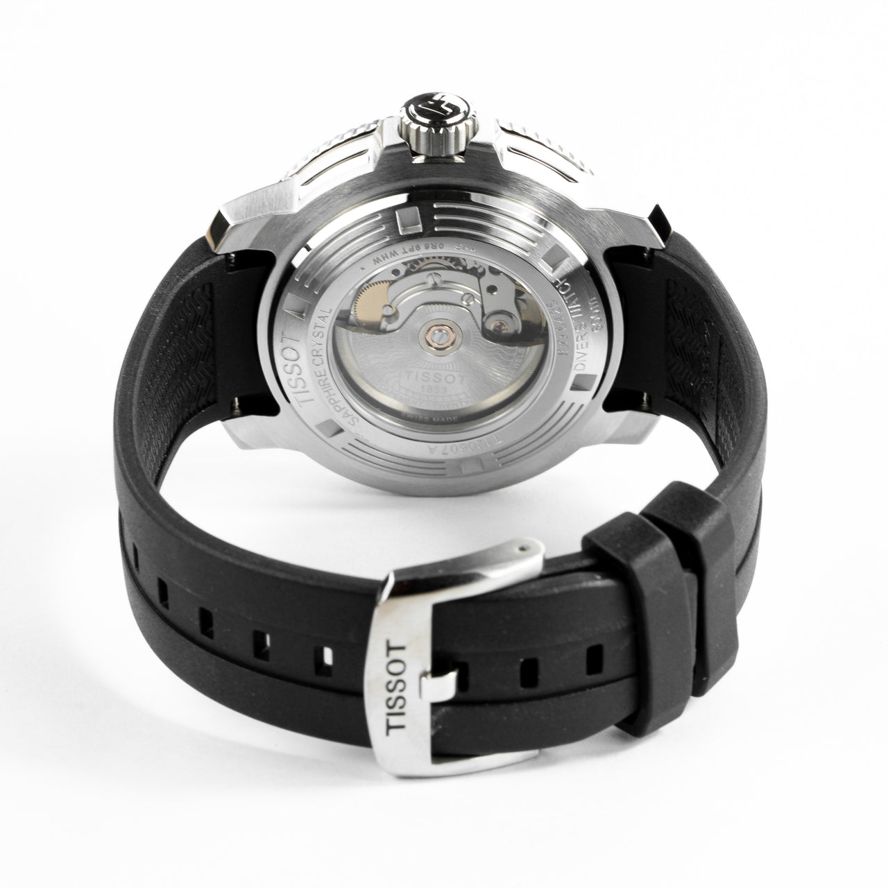 Tissot Men's Automatic Diver Watch 46mm Seastar 2000 Professional Powermatic 80 Black