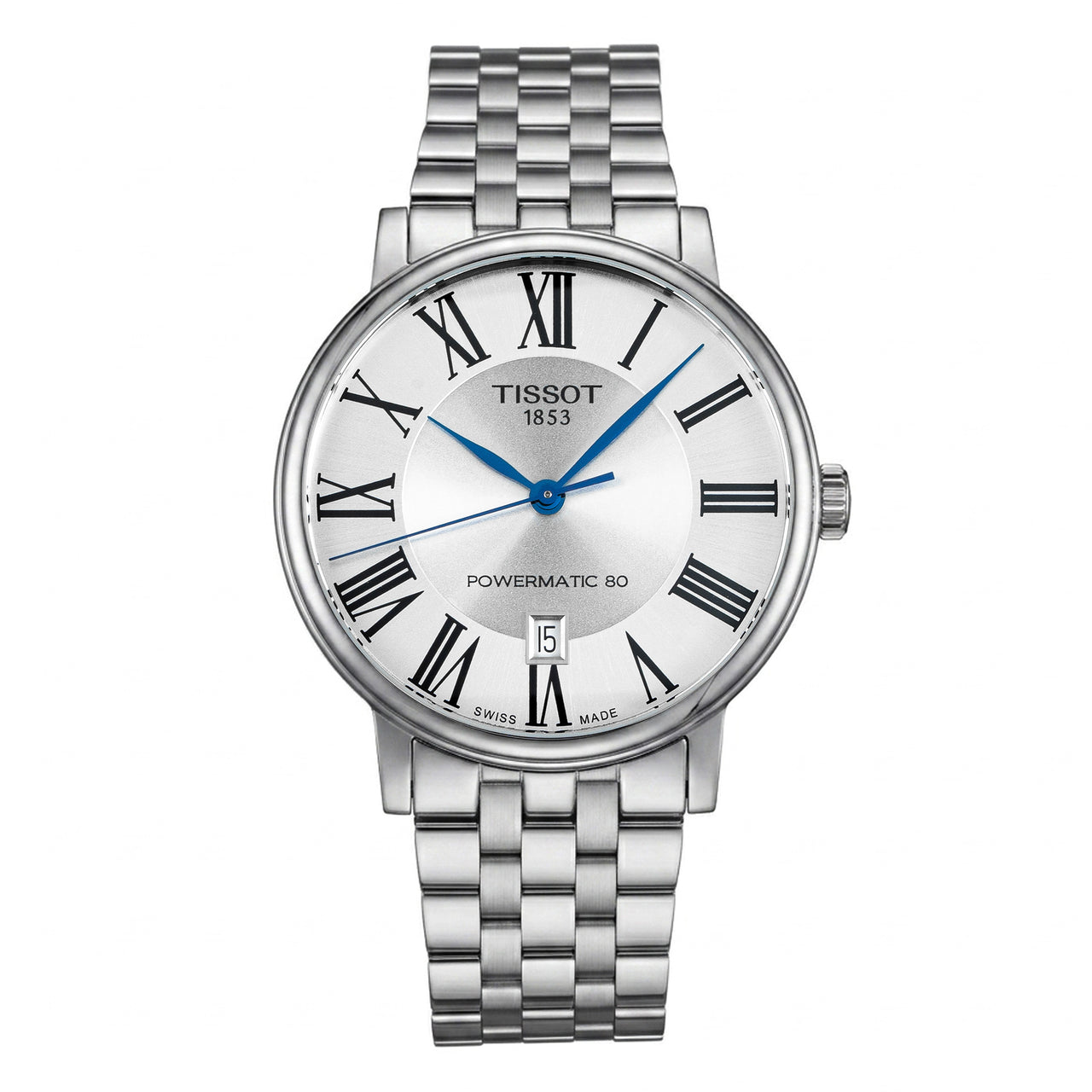 Tissot Men's Automatic Watch 40mm Carson Premium Powermatic 80 Silver