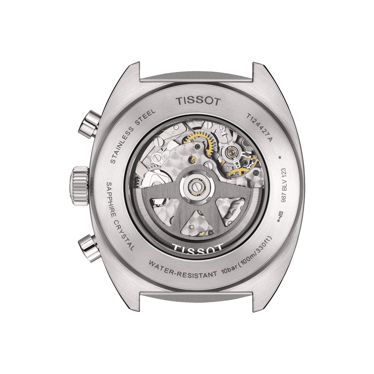 Tissot Men's Watch T-Heritage 1973 Chronograph 43mm Blue Brown T1244271604100
