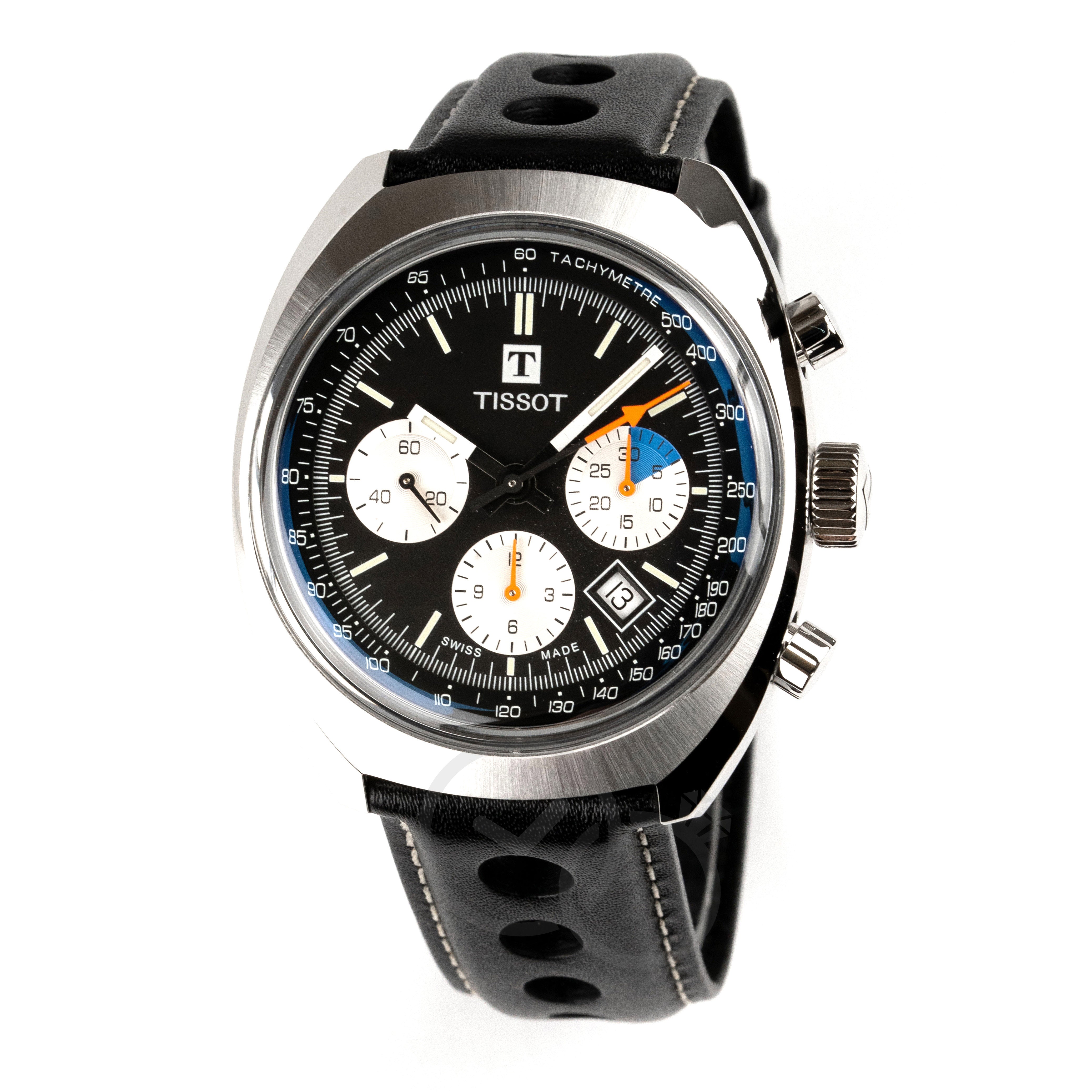 TISSOT 腕時計 Tissot Men's Watch T-Heritage 1973 Chronograph 43mm Black