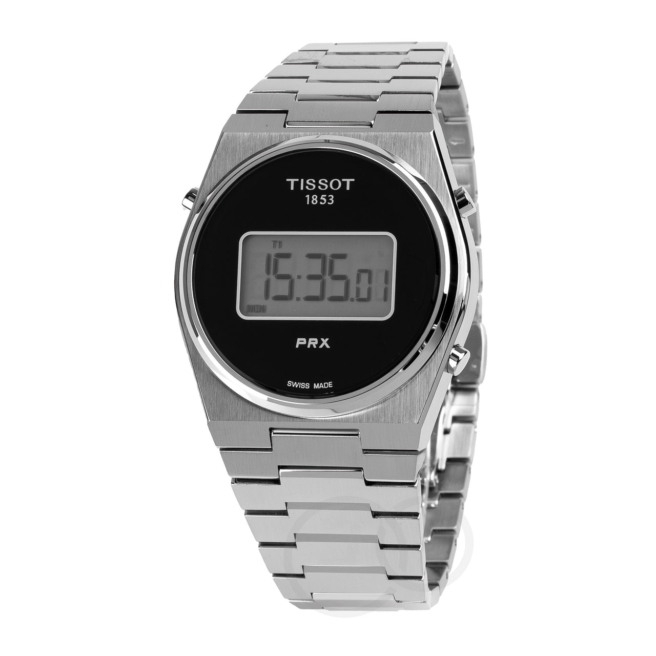 Tissot PRX Digital 40mm Silver Black Men's Watch T1374631105000