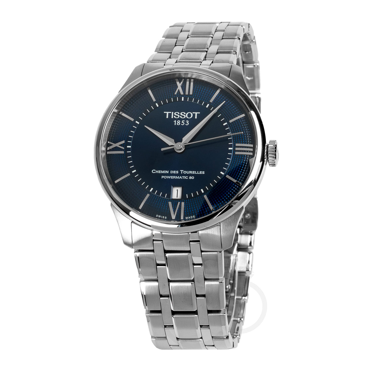 Tissot Chemin des Tourelles Powermatic 80 39mm Blue Men's Watch T1398071104800