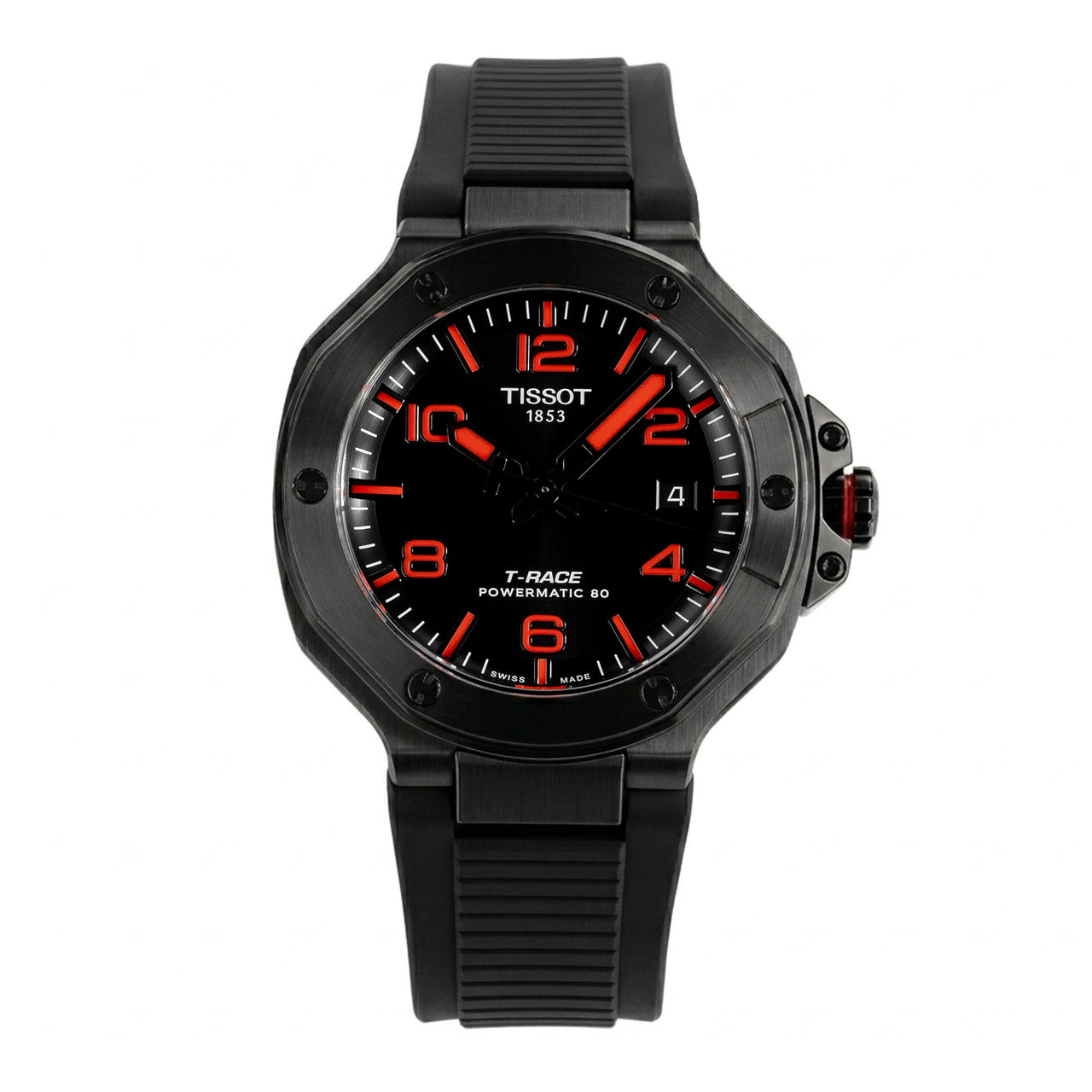 Tissot Men's Automatic Powermatic 80 Watch 41mm T-Race Black