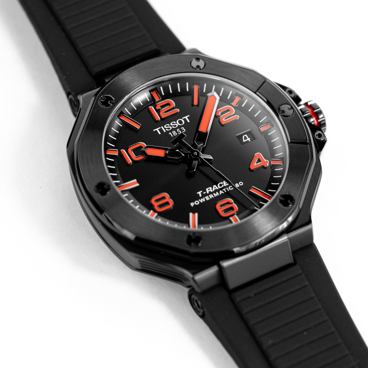 Tissot Men's Automatic Powermatic 80 Watch 41mm T-Race Black