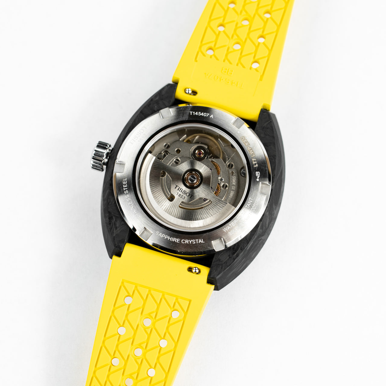 Tissot Men's Automatic Diver Watch 41mm Sideral Powermatic 80 Yellow