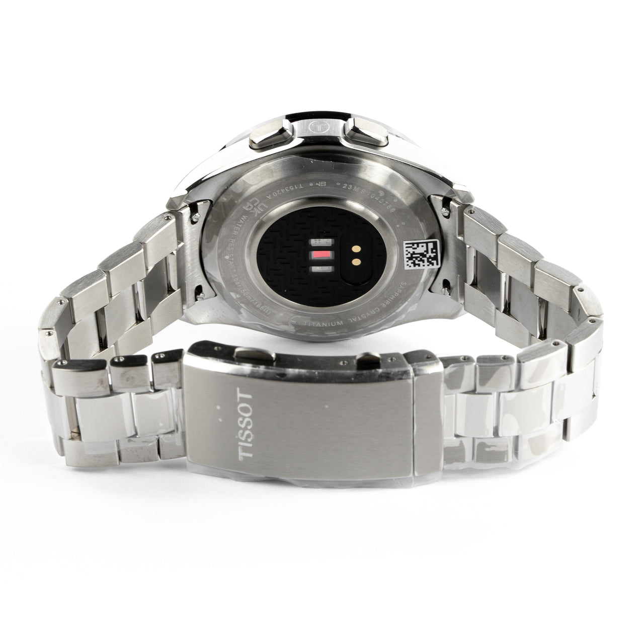 Tissot Men's Solar Smartwatch 44mm T-Touch Connect Sport Silver Black