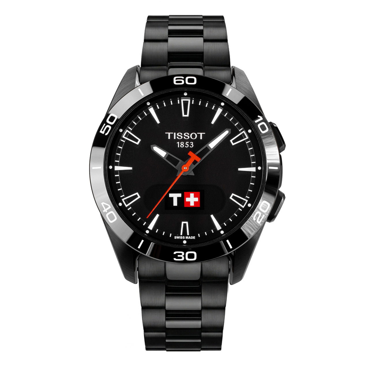 Tissot Men's Solar Smartwatch 44mm T-Touch Connect Sport Black