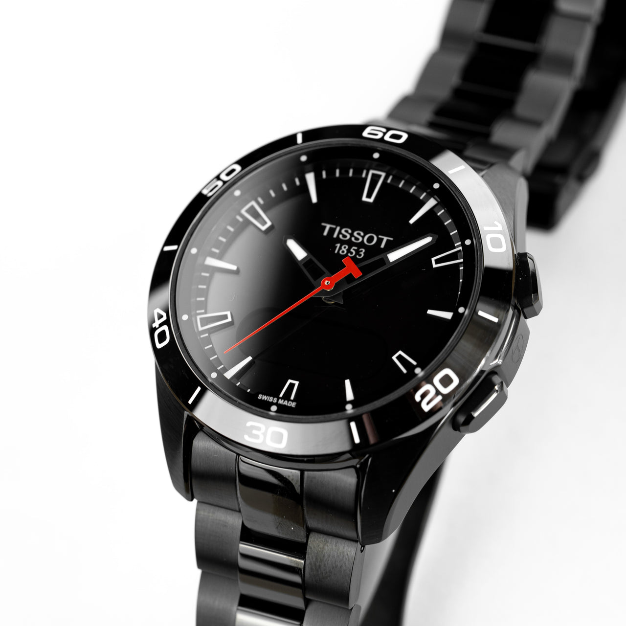 Tissot Men's Solar Smartwatch 44mm T-Touch Connect Sport Black