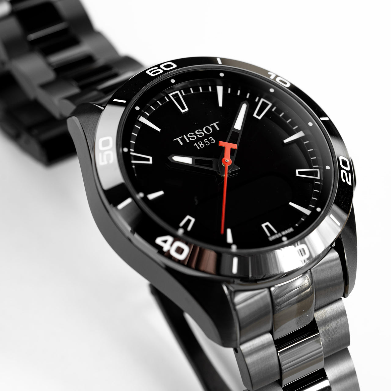 Tissot Men's Solar Smartwatch 44mm T-Touch Connect Sport Black