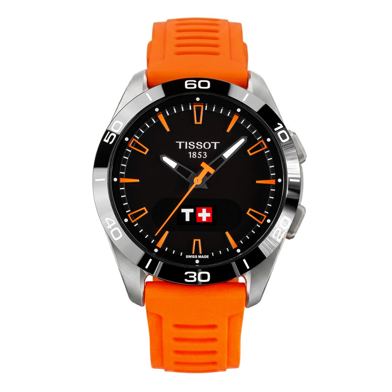 Tissot Men's Solar Smartwatch 44mm T-Touch Connect Sport Orange