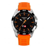 Thumbnail for Tissot Men's Solar Smartwatch 44mm T-Touch Connect Sport Orange