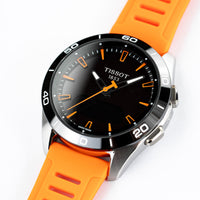 Thumbnail for Tissot Men's Solar Smartwatch 44mm T-Touch Connect Sport Orange