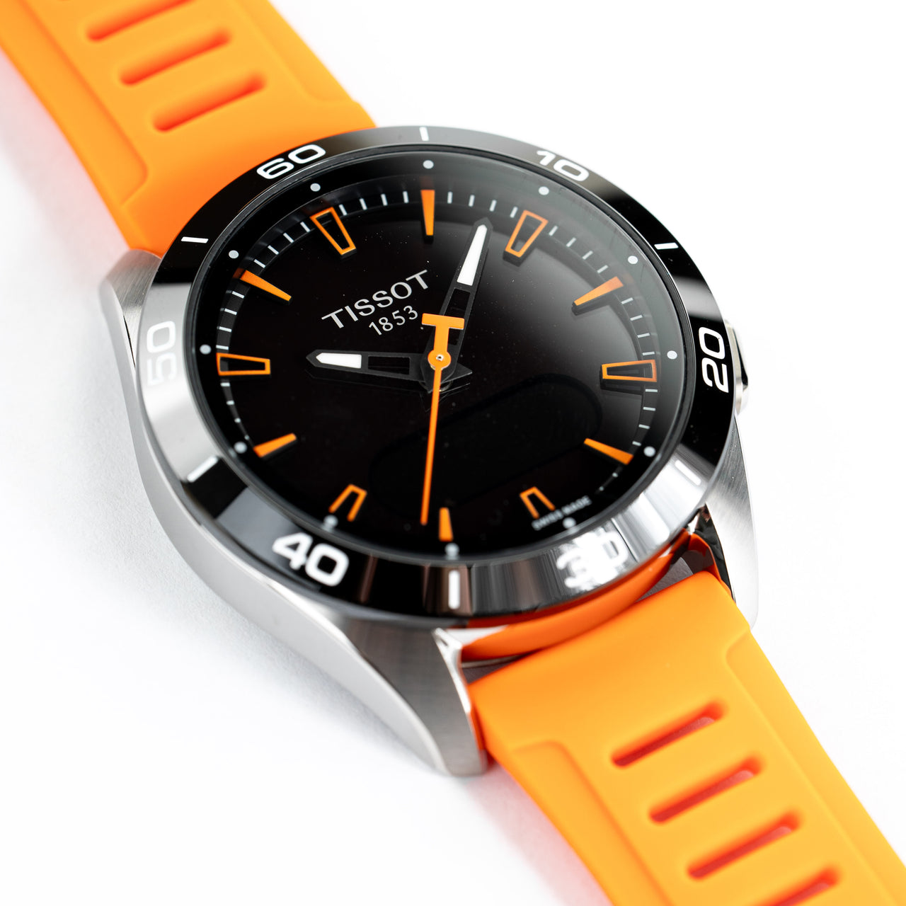 Tissot Men's Solar Smartwatch 44mm T-Touch Connect Sport Orange