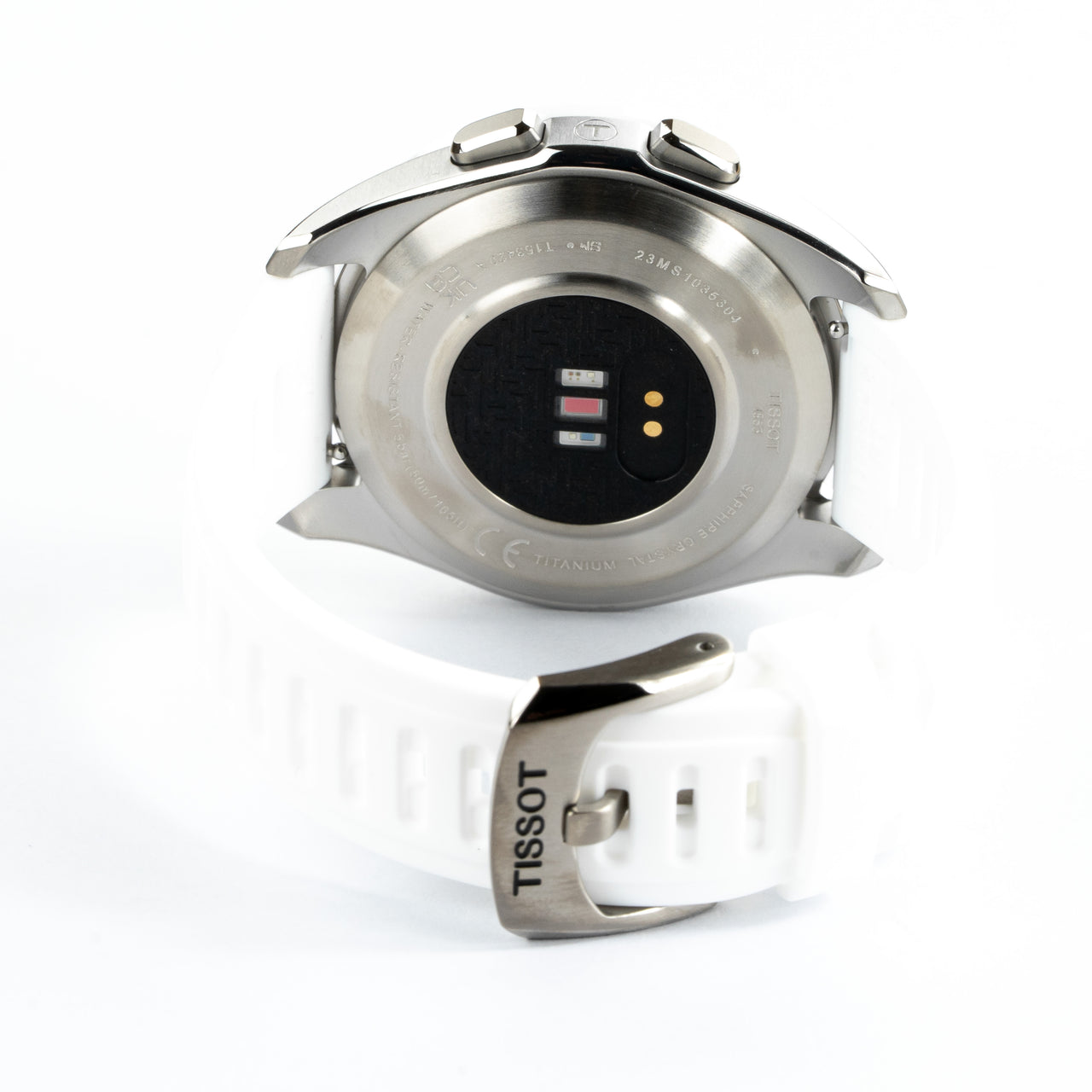 Tissot Unisex Solar Smartwatch 44mm T-Touch Connect Sport White