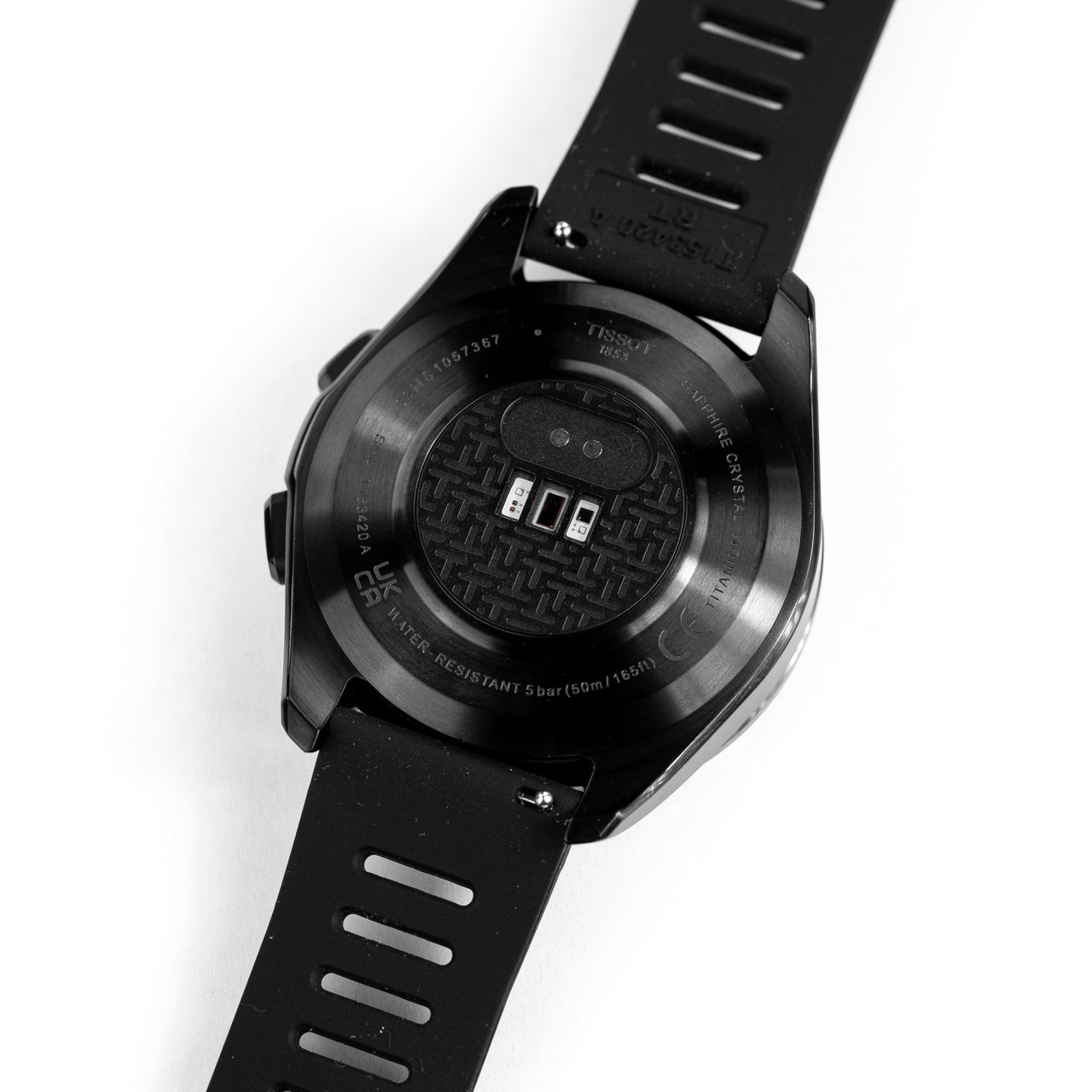 Tissot Men's Solar Smartwatch 44mm T-Touch Connect Sport Black Rubber