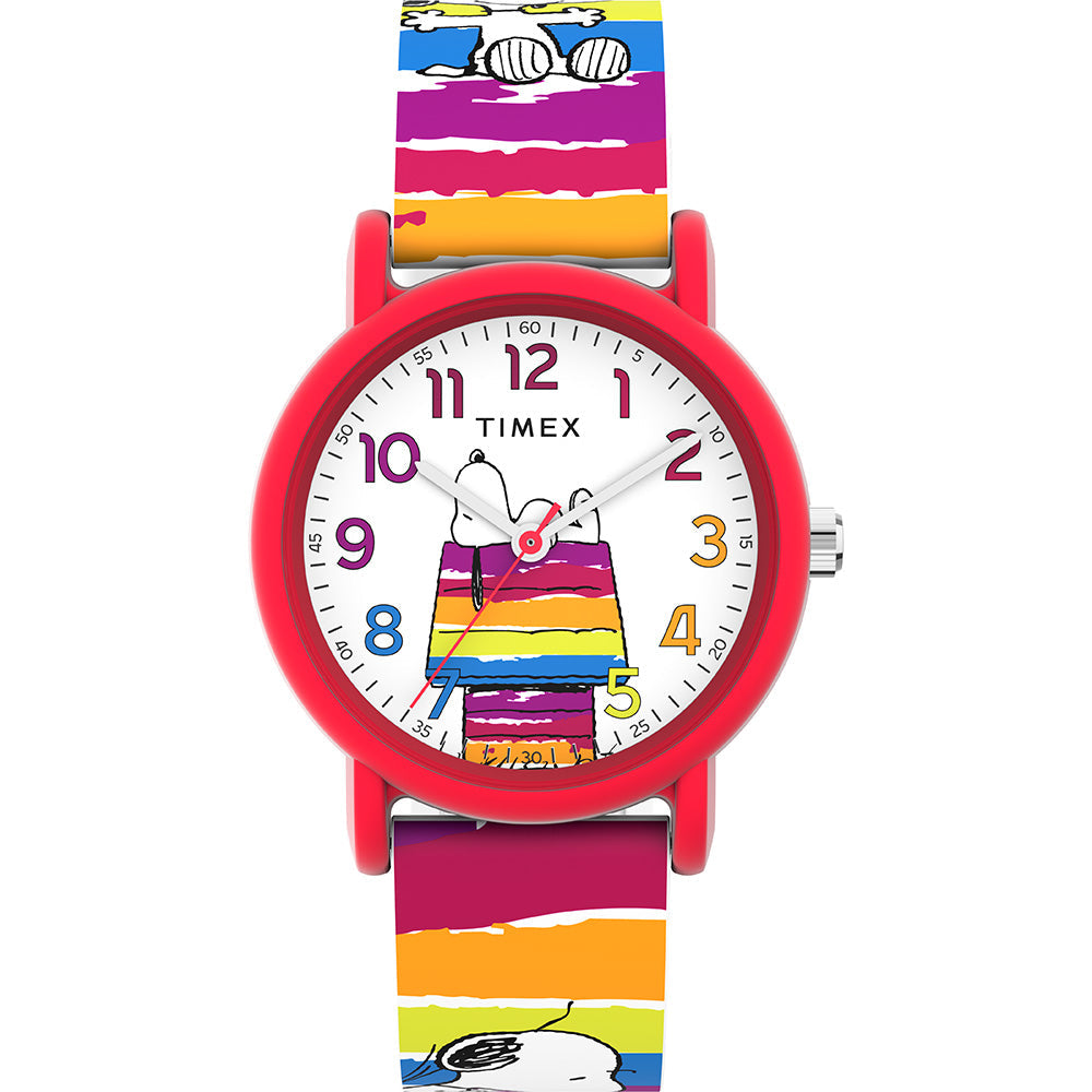 Timex Peanuts Weekender Color Rush Unisex White Watch TW2V77700