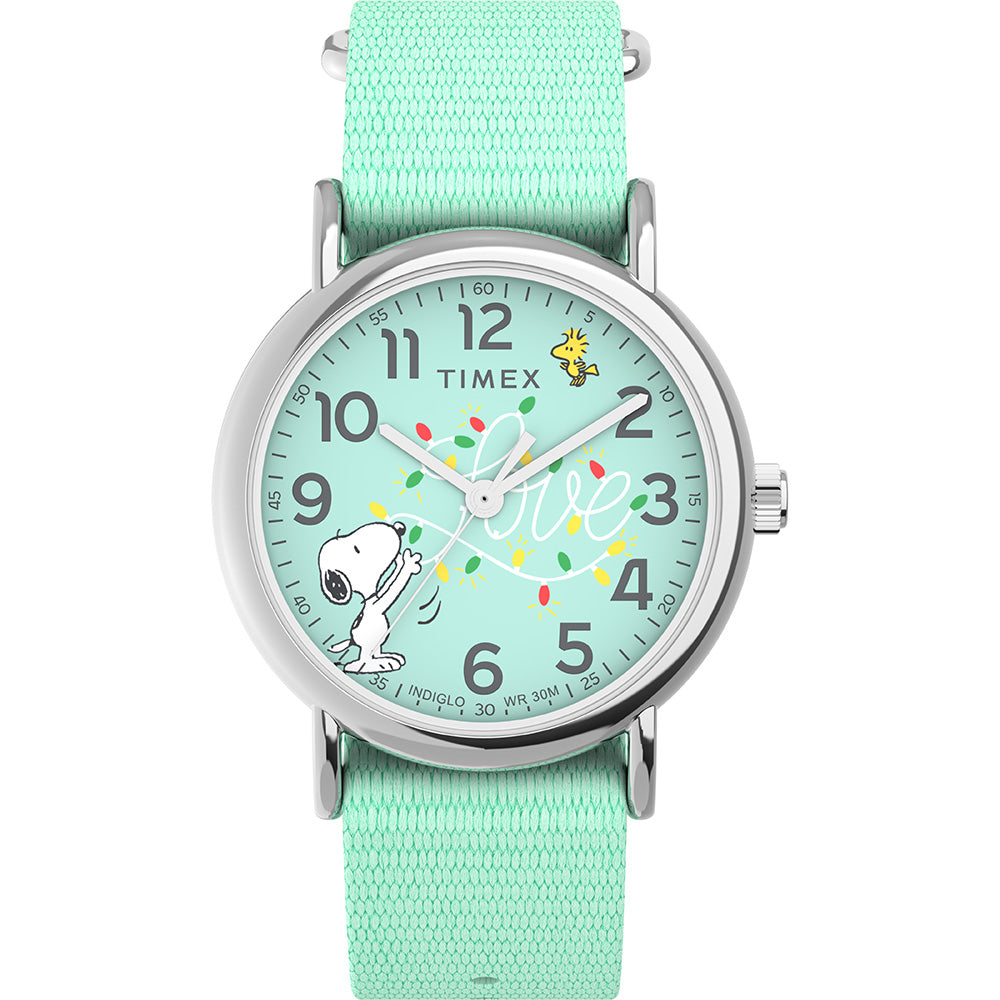 Timex Peanuts Weekender Unisex Blue Watch TW2W24500