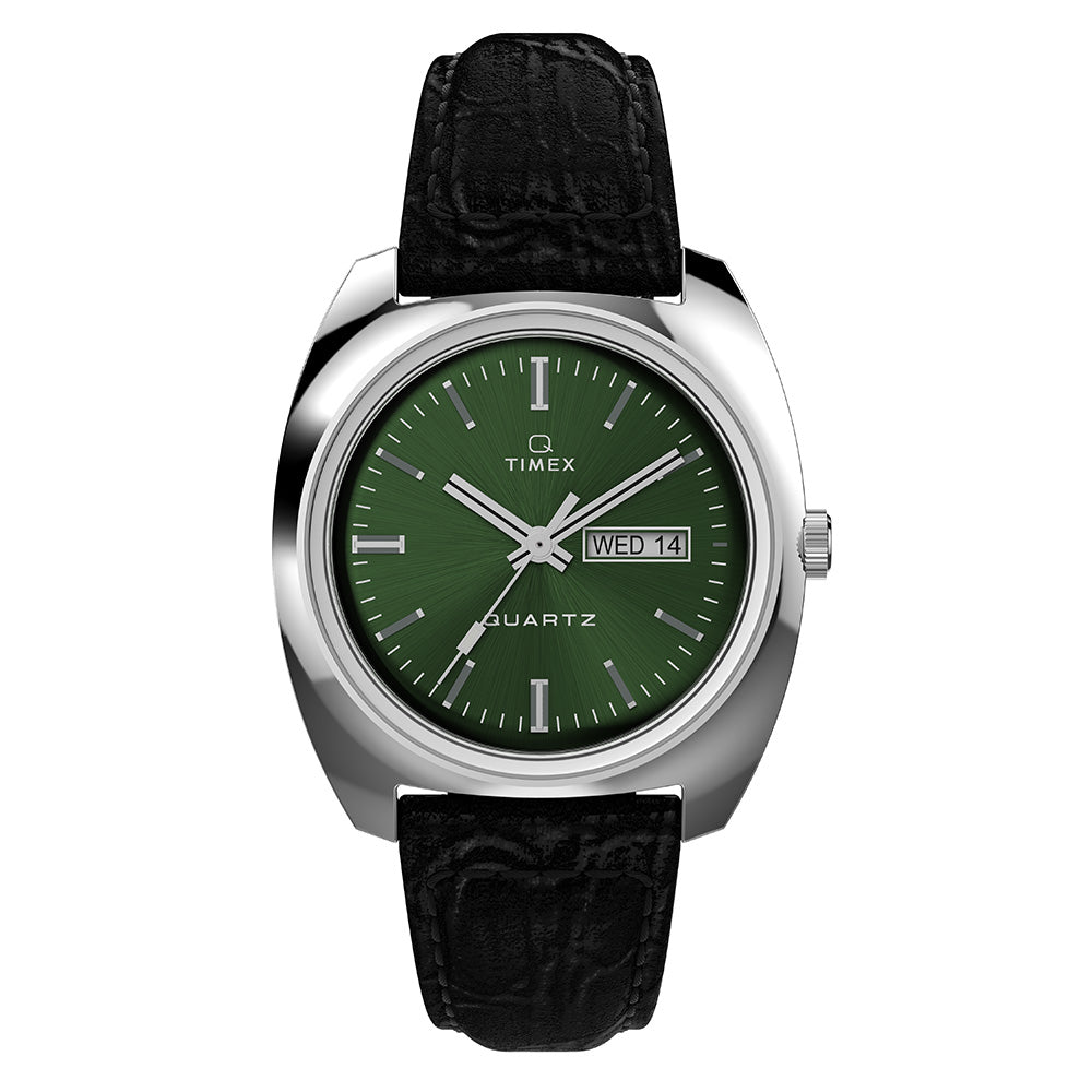 Timex 1978 Day Date Men's Green Watch TW2W44700