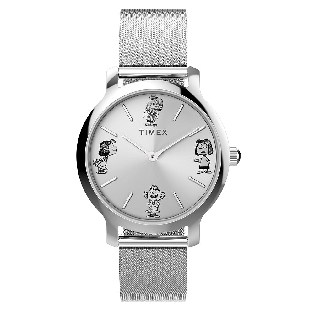 Timex Peanuts Transcend Ladies Silver Watch TW2W46000